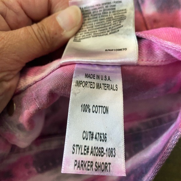 Agolde Tie Dye Parker shorts - Picture 4 of 8